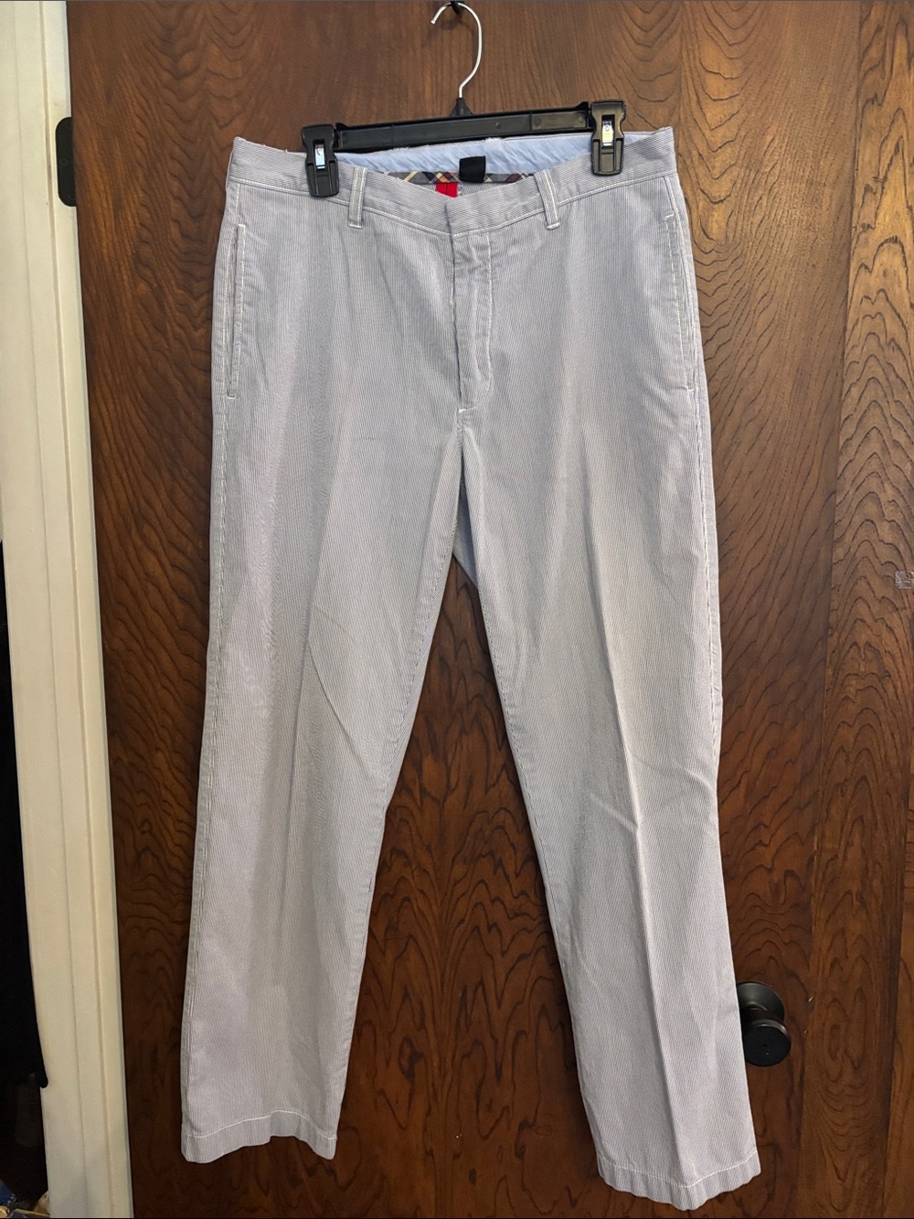 J. Crew Light Blue Seersucker Chinos